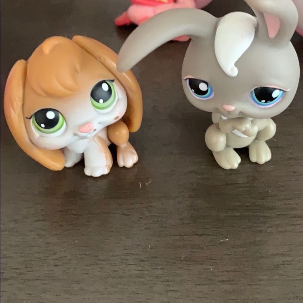 2 littlest pet shop bunnies